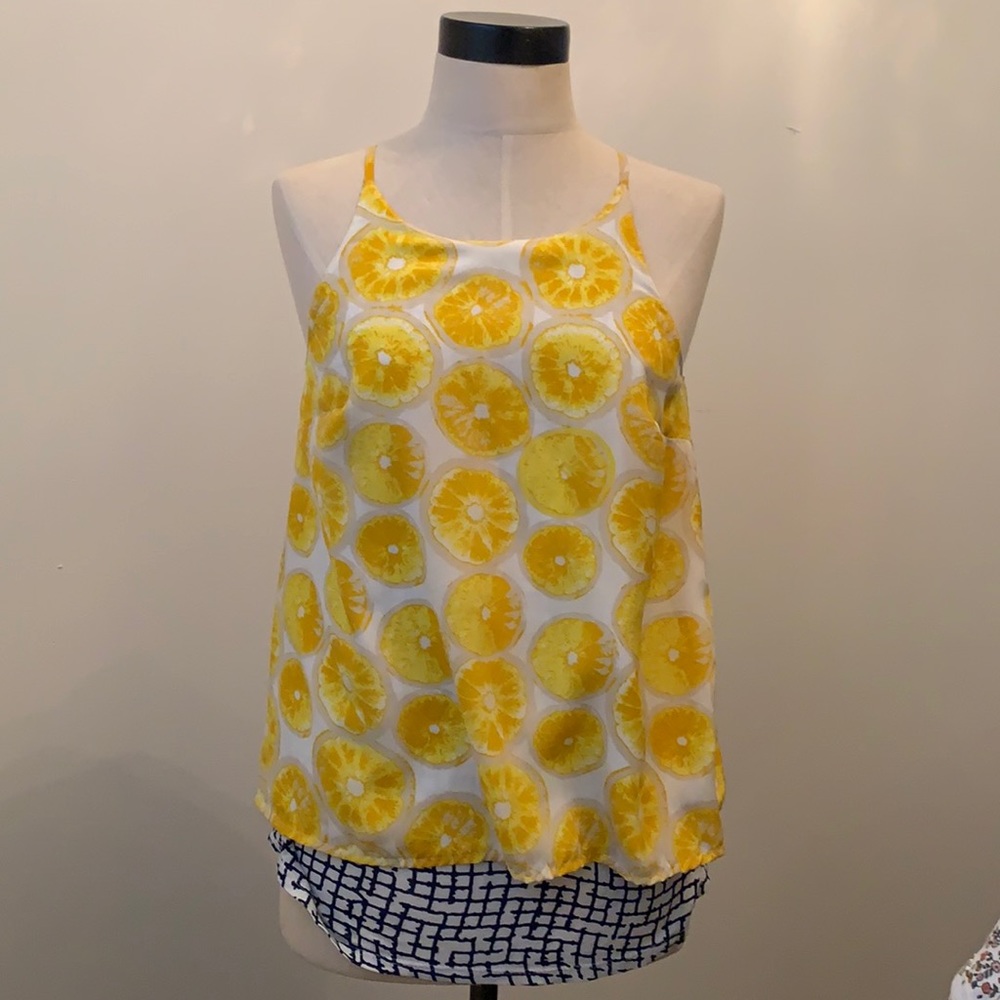 Lemon tank top from anthropologie